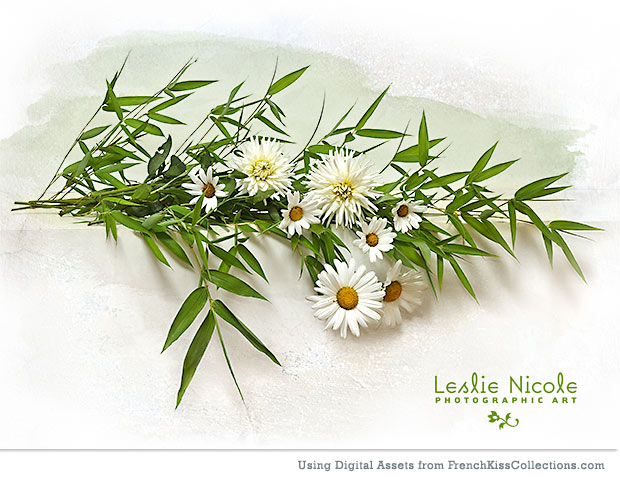 Bamboo Daisies Dahlias Final image