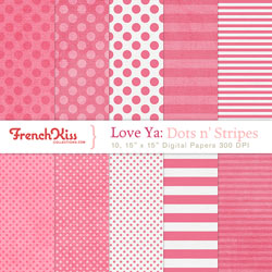 Love Ya dots n' stripes