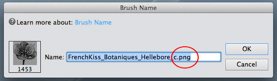 Photoshop brush name