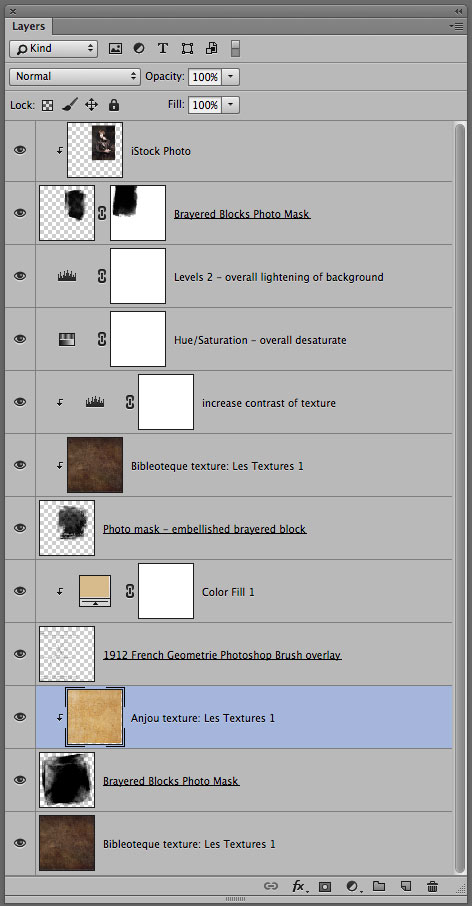 Layer Panel steam punk design