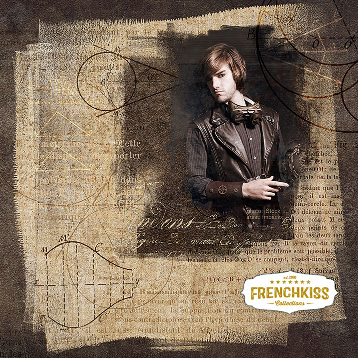 Steam Punk Design example using digital graphics.