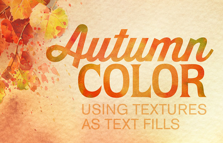 Using Textures As A Fill For Text