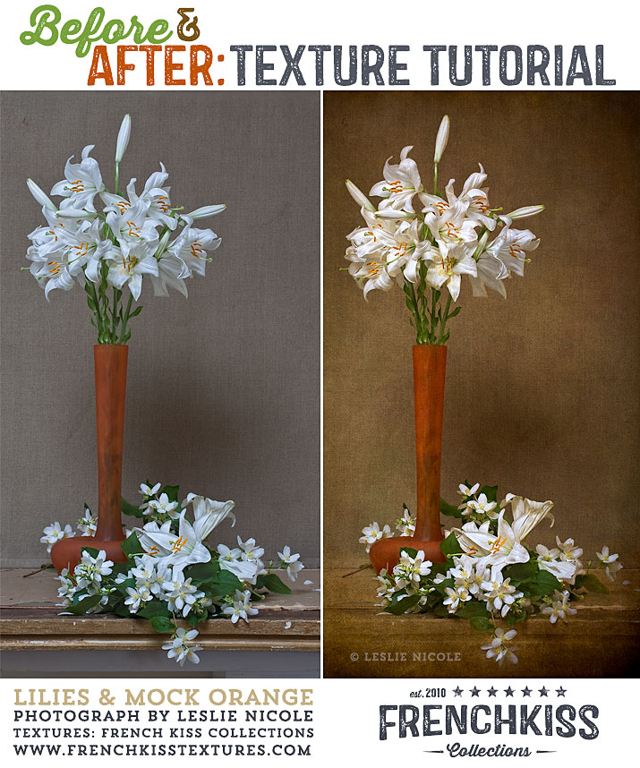 efore and After Textured Lilies Tutorial
