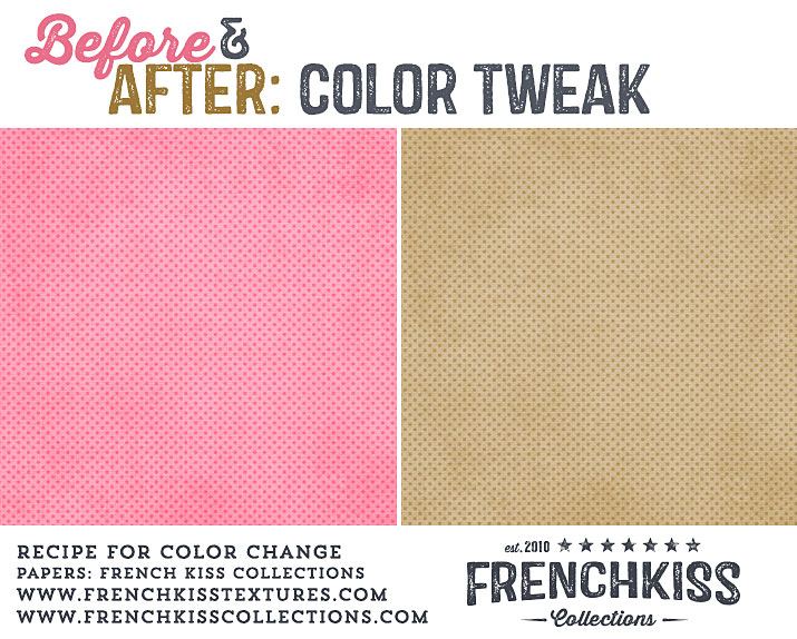 Digital Paper Color Tweak Pink to Gold