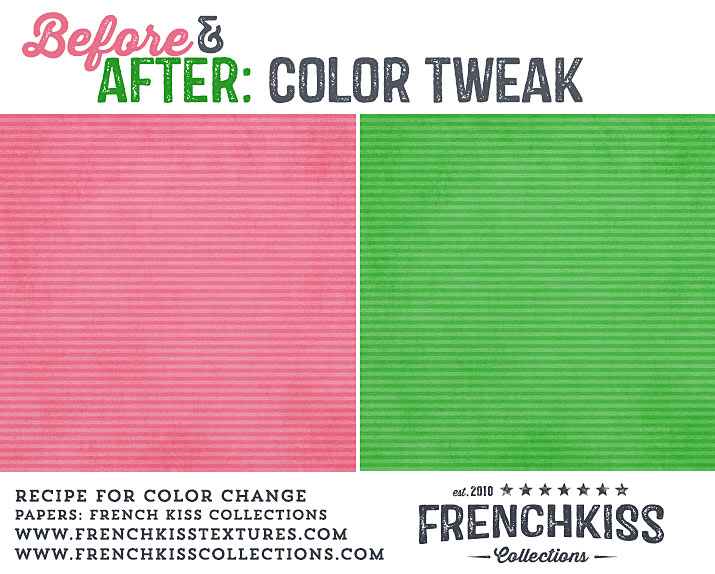 Digital Paper Color Tweak Pink to Green