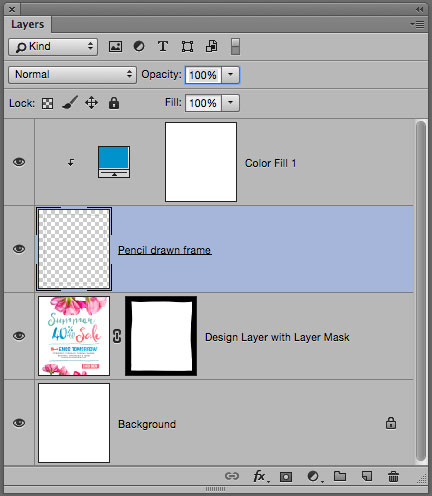 Photoshop layer panel